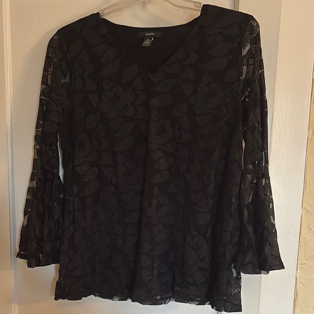 Elegant Black Lace Top